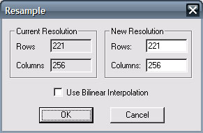 resample dialog